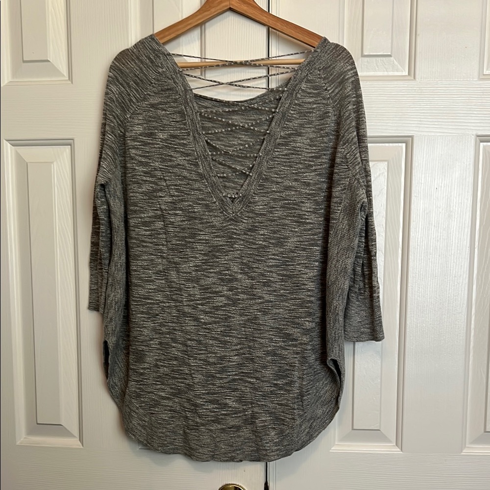 Gray Knit Sweater - Picture 3 of 6